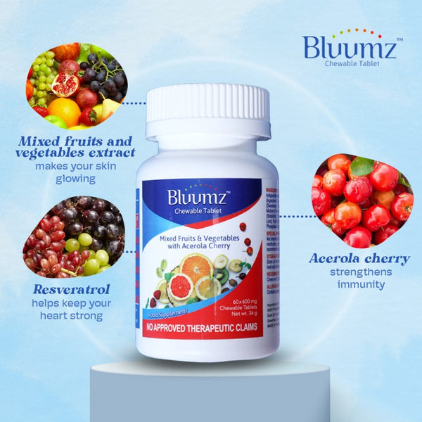 BLUUMZ 600MG x 20's Chewable Tablet