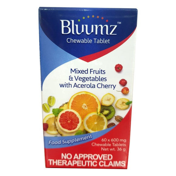 BLUUMZ 600MG x 60's Chewable Tablet